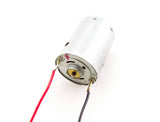 High Torque 6-18V DC Motor with 9" Wire Leads Attached (1.48" Length x 1.08" Diameter), 22AWG Solid Wire Leads