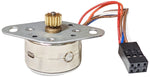 Stepper Motor Unipolar DC 5-9V, 6 Wire Leads, 7.2mm Diameter Metal Gear with 12 Teeth (MCM-1)