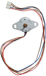 Stepper Motor DC 5V-9V, Unipolar, Dual Coil Center Tapped, 7.5° Per Step, 2mm Shaft Diameter