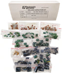 145 Piece Deluxe Capacitor Kit - Includes Disk, Mylar, Monolithic, and Electro Radial Capacitors