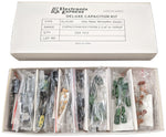 145 Piece Deluxe Capacitor Kit - Includes Disk, Mylar, Monolithic, and Electro Radial Capacitors