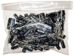 100 Piece Electrolytic Capacitor Assortment - Radial Leads, Assorted Voltages