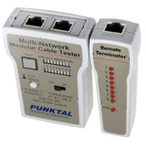 Remote Telephone and Data Line Tester for RJ11, RJ45, and Coax Cable with BNC