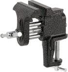 Durable 3 Inch Clamp-On Metal Vise, Attaches to Any Table up to 1.8 Inches Thick