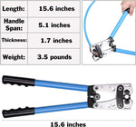 Battery Cable Lug Wire Crimper and Cable Cutter for 0, 1, 2, 4, 6, 8, 10 AWG - Professional Electrician Crimping Tool Kit