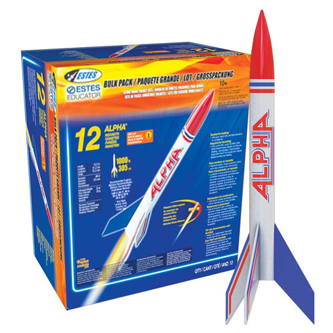 Estes - 1756 Alpha Flying Model Rocket Bulk Pack (Pack of 12)