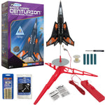 Estes Space Corps Centurion Model Rocket Starter Set - Includes Rocket Kit (Quick & Easy Assembly), Launch Pad + Controller, 3 Engines, Batteries