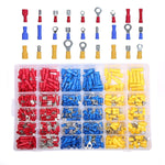 480 Piece Electrical Terminal Assortment - Includes Convenient Case - Electrical Wiring Wire Terminal Crimp Connector Kit Butt Spade Set