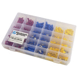 480 Piece Electrical Terminal Assortment - Includes Convenient Case - Electrical Wiring Wire Terminal Crimp Connector Kit Butt Spade Set