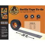 Gorilla Glue Tape Handy Roll, 1" x 30', Black