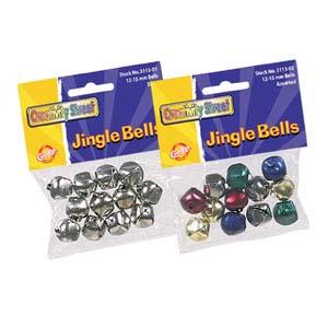 Bells 15mm Assorted Colors 12 Pieces