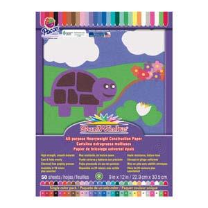 Construction Paper 9x12 Assorted Colors 50 Sheets