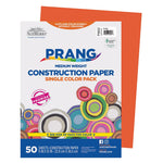 Pacon Construction Paper 9" x 12, Orange, 50 Sheets