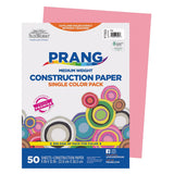 Pacon Construction Paper 9" x 12, Pink, 50 Sheets