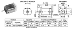 6V DC Motor with 9" Wire Leads, 22AWG Solid Wire Leads